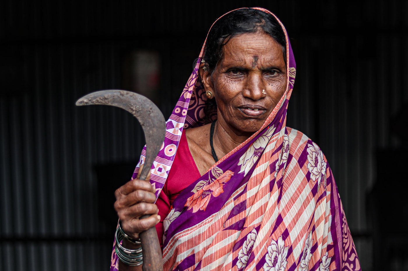 Shivbai Kamble was diagnosed with hypertension, brought on by the stress and fear of another flood. Photo: Sanket Jain/PARI